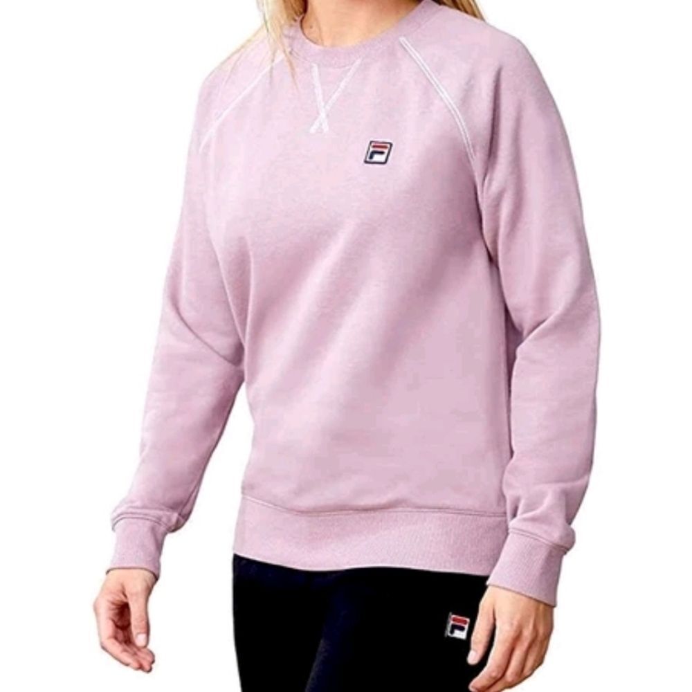 Fila Sport Women's Pink French Terry Crewneck Sweatshirt